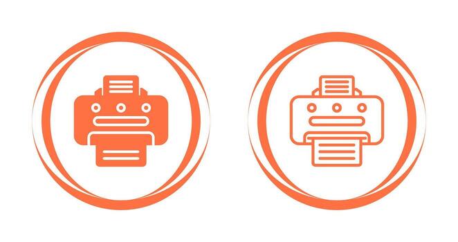 icono de vector de impresora