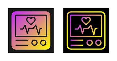 Heart Rate Monitor Vector Icon