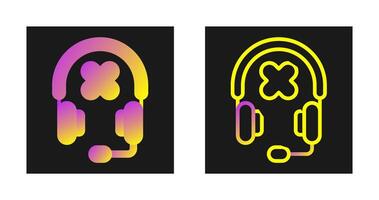 música auriculares vector icono