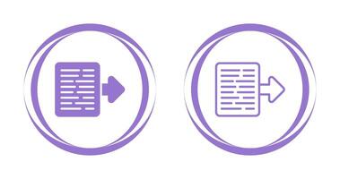 Document Export Vector Icon