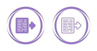 Document Export Vector Icon