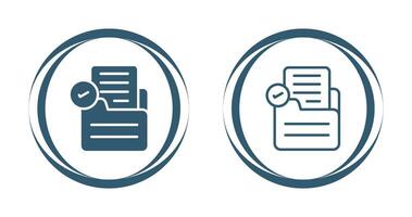 Document Check Vector Icon