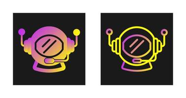 Astronaut Helmet Vector Icon