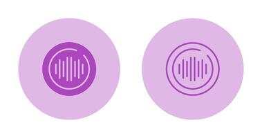 Audio Spectrum Circle Vector Icon