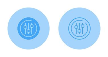 Audio Equalizer Circle Vector Icon