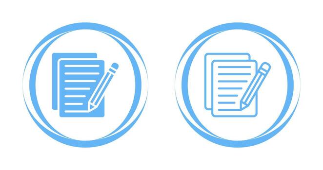 icono de vector de edición de documento
