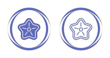 icono de vector de estrella de mar