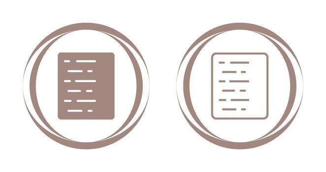Document Align Left Vector Icon