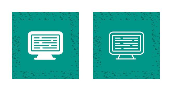 Computer Vector Icon