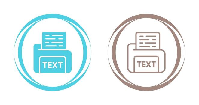 Text File Vector Icon