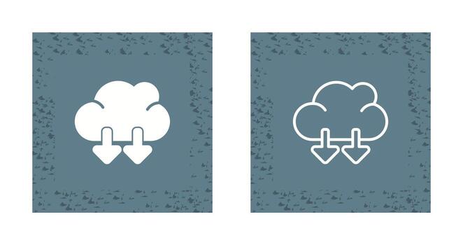 icono de vector de nube