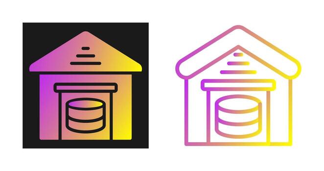 icono de vector de almacenamiento de datos