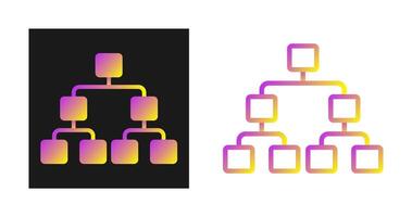 decisión arboles vector icono