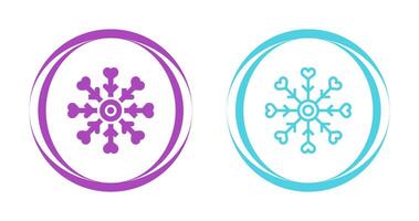 Love snowflake Vector Icon