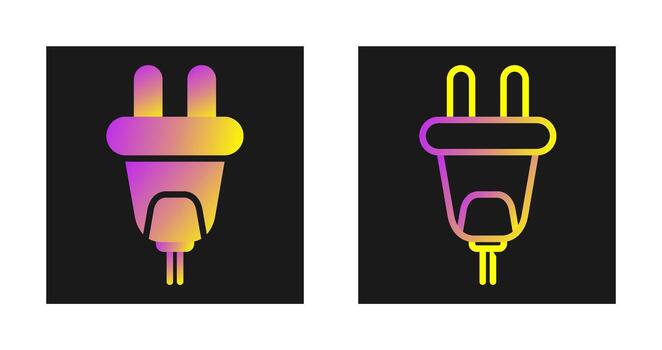 icono de vector de enchufe