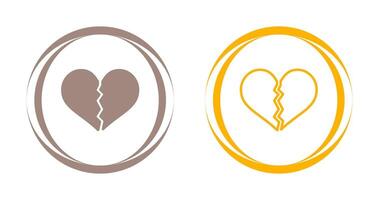 Broken Heart Vector Icon