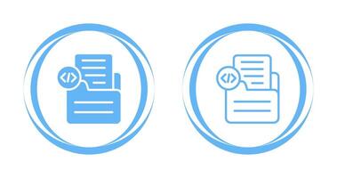 Document Insert Code Vector Icon