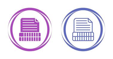 Document Insert Table Vector Icon