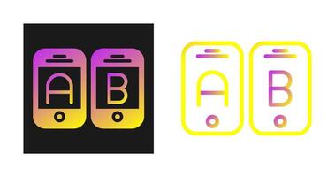 A B Testing Vector Icon