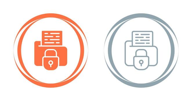Secure Folder Vector Icon