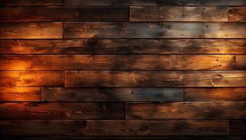 AI generated Old wooden plank with striped pattern on wall generated by AI photo