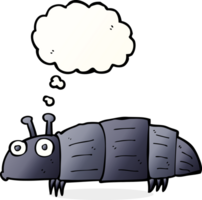 cartoon bug with thought bubble png