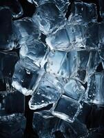AI generated icecubes background,icecubes texture,icecubes wallpaper,ice helps to feel refreshed and cool water from the icecubes helps the water refresh your life and feel good.ice drinks photo