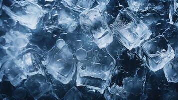 AI generated icecubes background,icecubes texture,icecubes wallpaper,ice helps to feel refreshed and cool water from the icecubes helps the water refresh your life and feel good.ice drinks photo