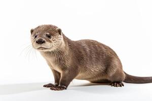 AI generated Cute otter clipart photo