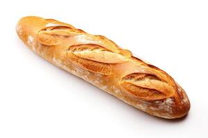 AI generated French bread close up photo