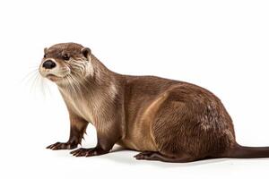 AI generated Cute otter clipart photo