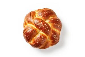 AI generated pretzel bread closeup photo