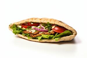 AI generated pita sandwich clipart photo