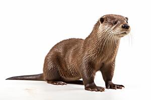 AI generated Cute otter clipart photo