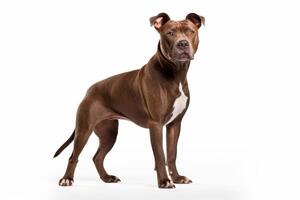 AI generated pit bull terrier clipart photo