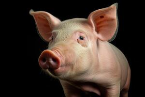 AI generated pig illustration clipart photo