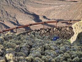 mirador del río, lanzarote icónico punto de vista, ofertas un asombroso panorama de el atlántico y vecino islas foto