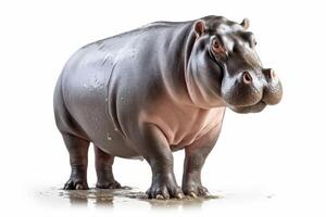 AI generated Hippo isolated clipart photo