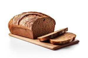 AI generated Rye bread closeup photo