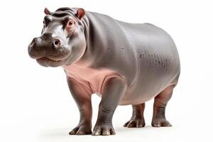 AI generated Hippo isolated clipart photo