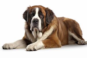 AI generated saint Bernard dog clipart photo