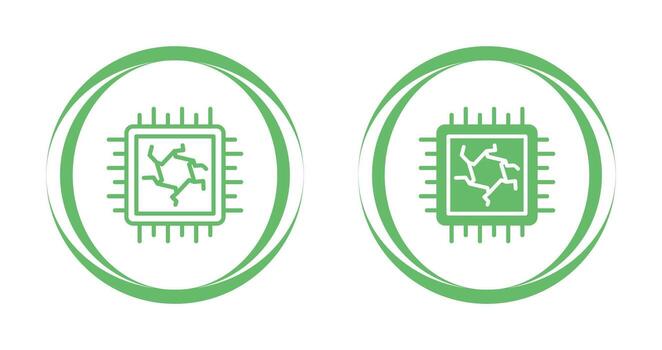icono de vector de cpu
