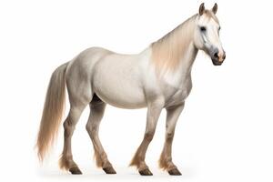 AI generated Horse isolated on white background photo