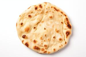 AI generated Nan bread close up photo