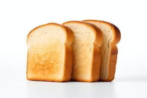 AI generated Toast bread closeup photo