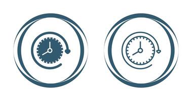 Clock with arrow Vector Icon