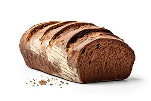 AI generated Rye bread closeup photo