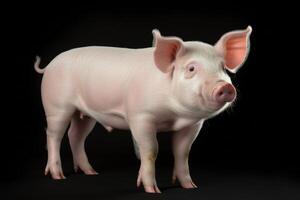 AI generated pig illustration clipart photo