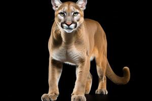 AI generated cougar illustration clipart photo