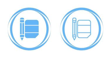 Eraser with pencil Vector Icon